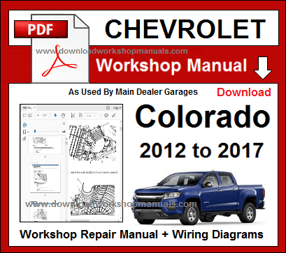 chevrolet colorado service repair workshop manual download